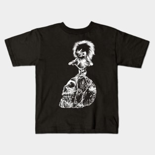 Norwegian Troll on a skull Kids T-Shirt